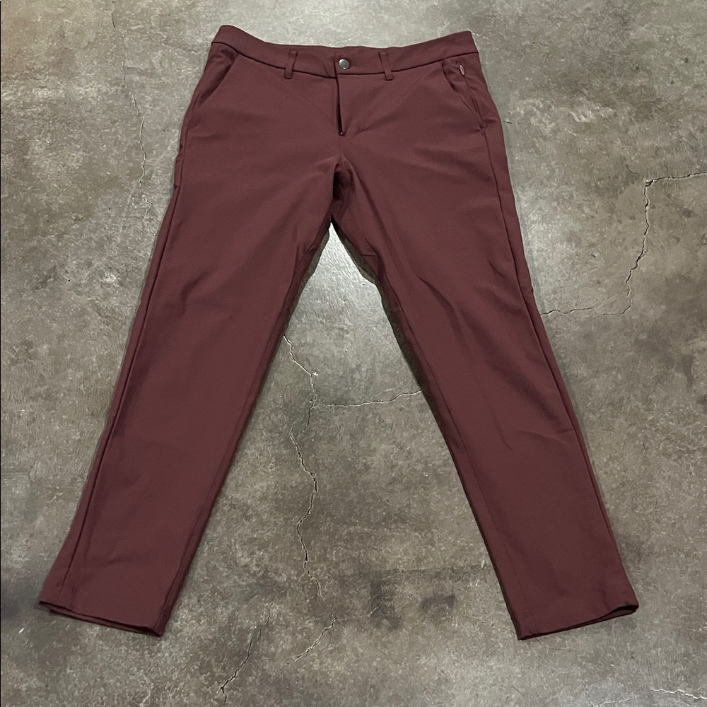 lululemon athletica Men's Maroon Stretch Chinos